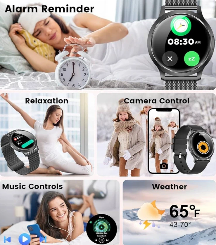Smart Watch with Bluetooth Calls & Notifications - photo 4