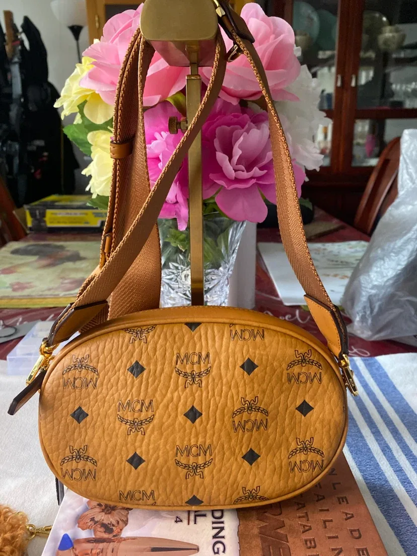 MCM Visetos Mini Crossbody Bag with Fur Pouch - photo 2
