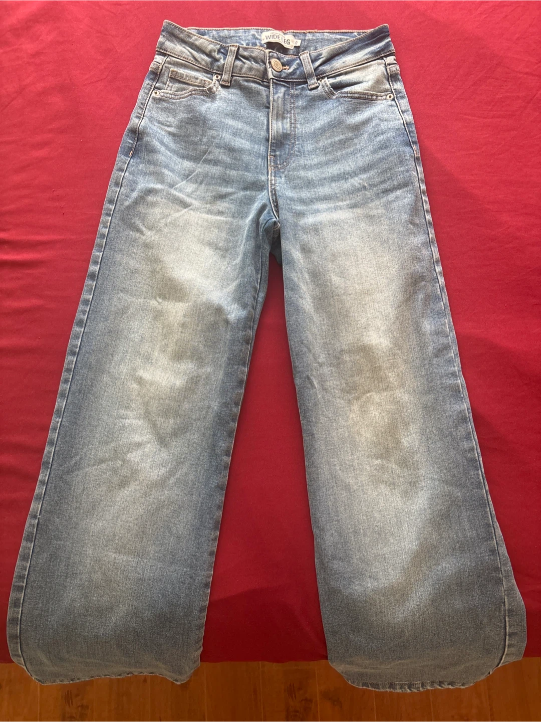 Blue Wide Leg Jeans