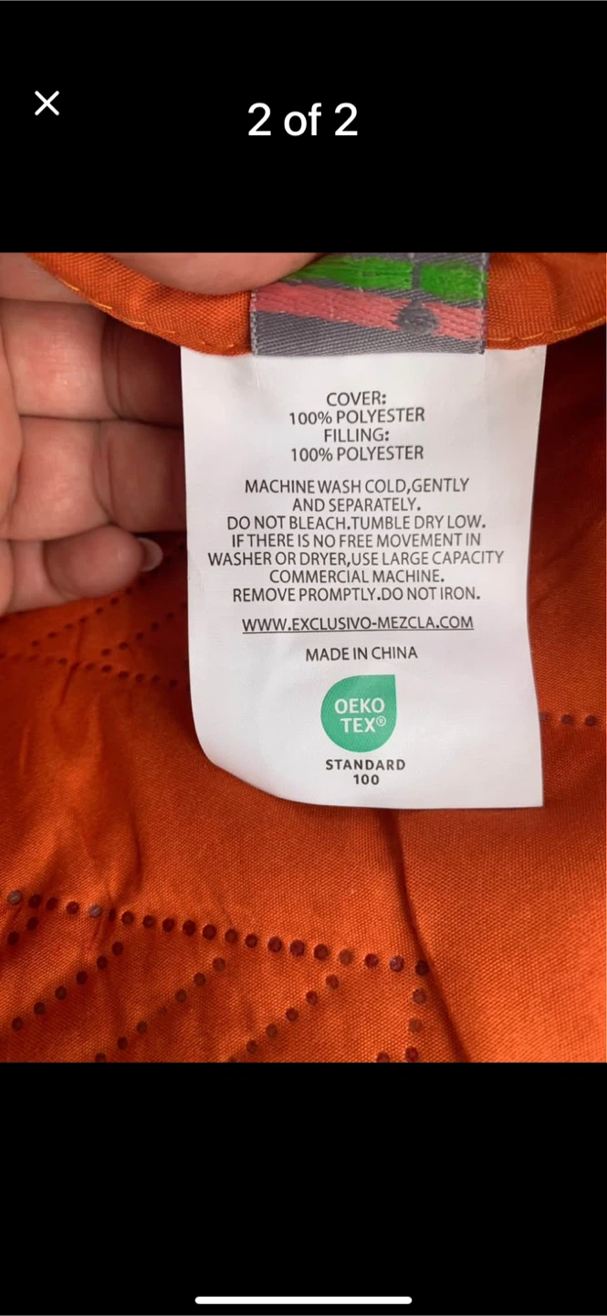 Orange Quilted Bedspread/Comforter - photo 2