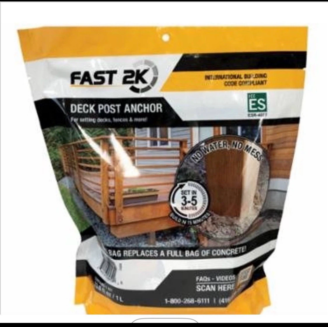 Fast 2K Deck Post Anchor 10 Bags