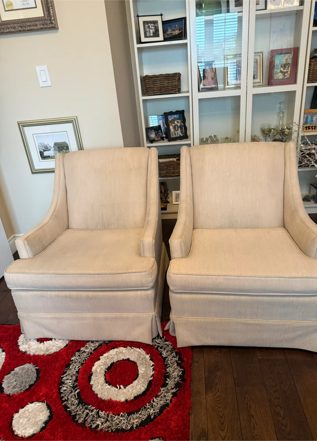 Cream Upholstered Armchair (Set of 2)