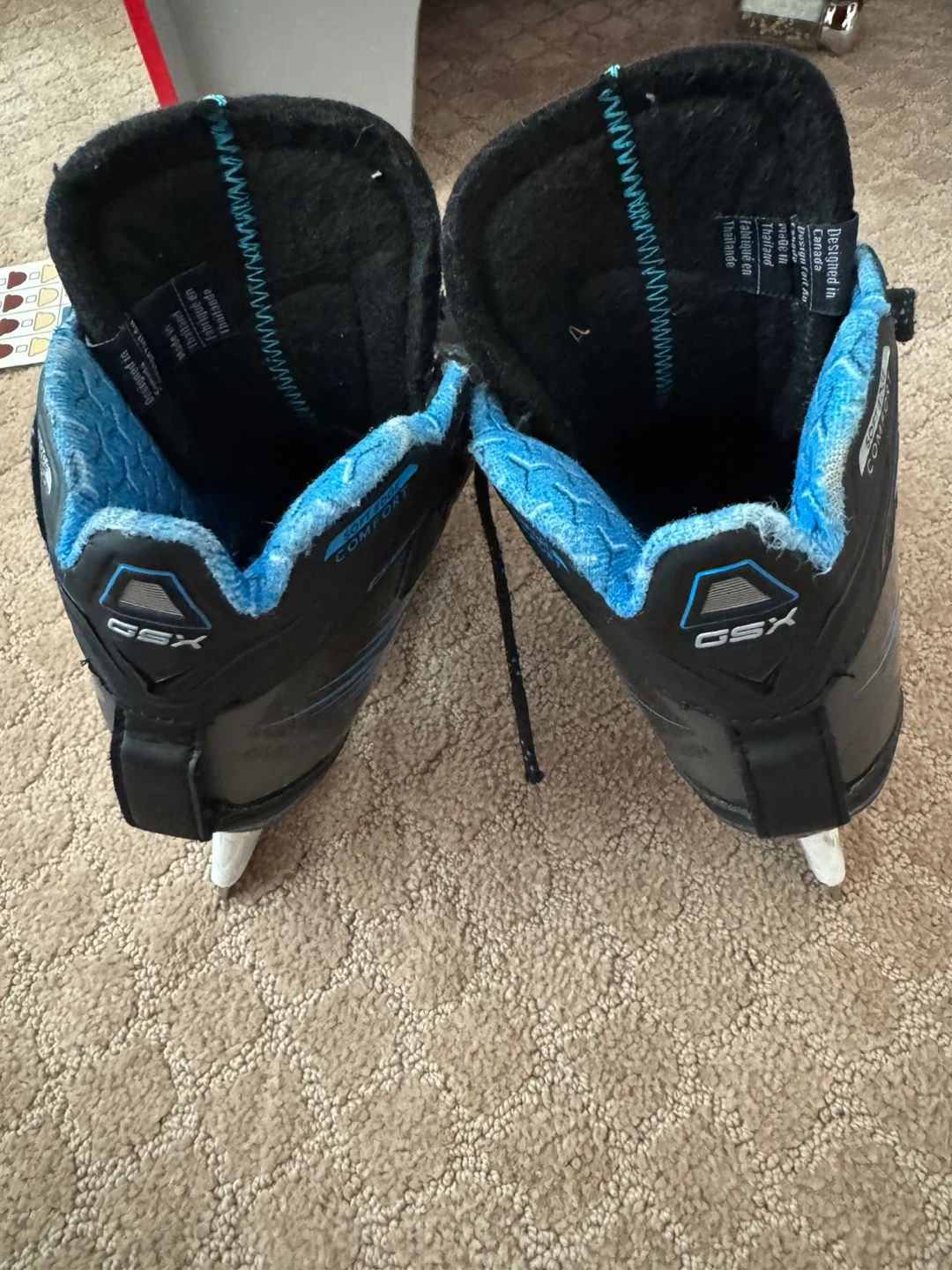 Bauer GSX goalie Ice hockey Skates Youth Size 13.5 - photo 4