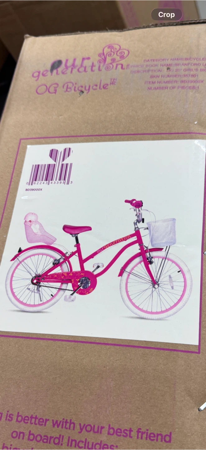Our Generation OG Bicycle - Pink 20 inch