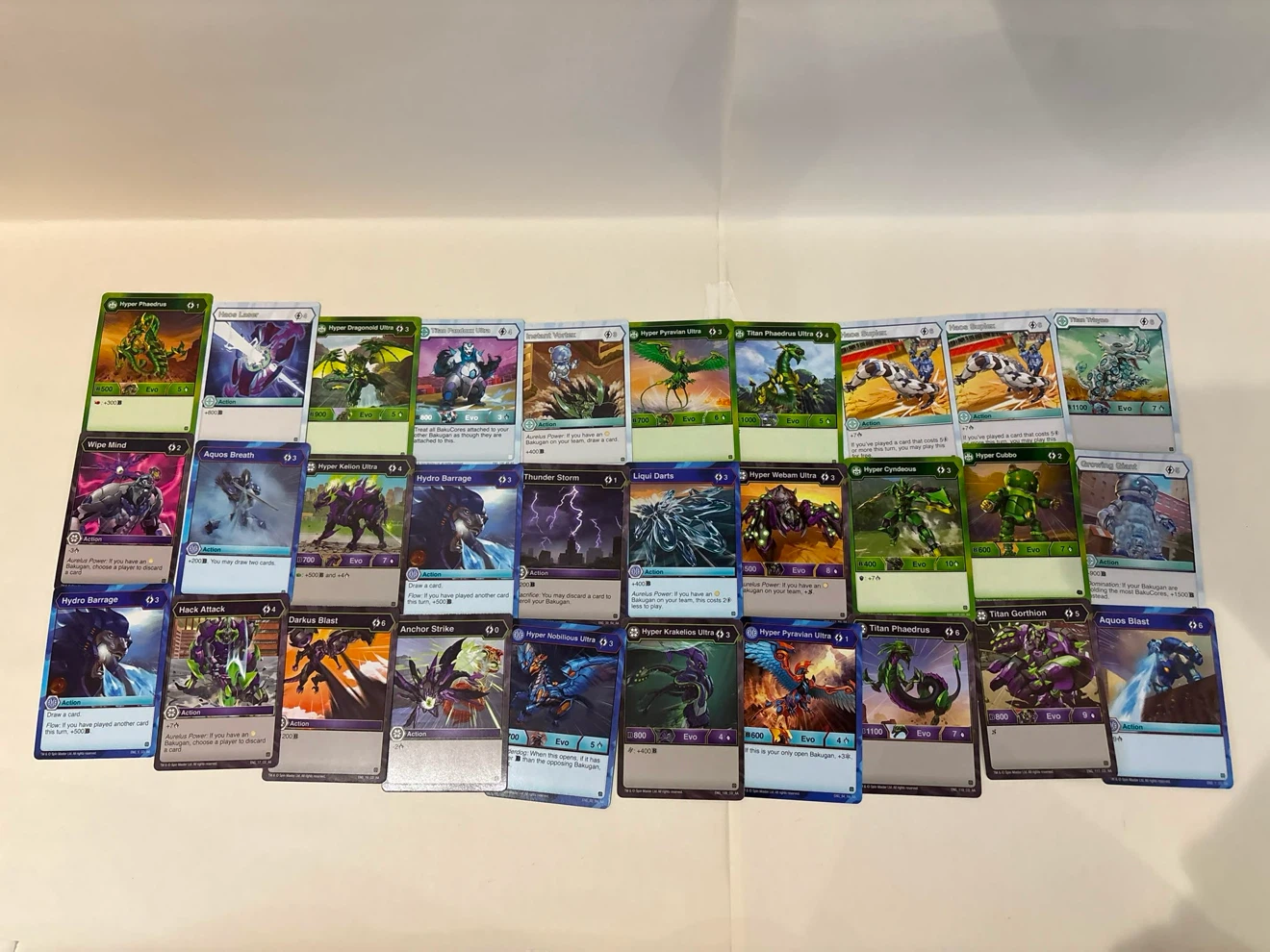Bakugan card lot