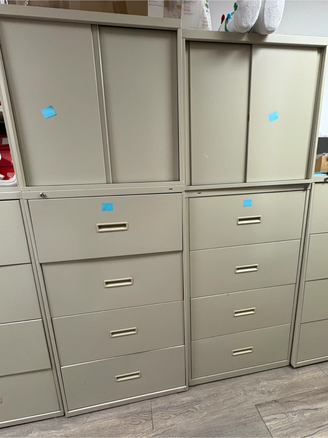 Filing Cabinets with Drawers and Sliding Doors