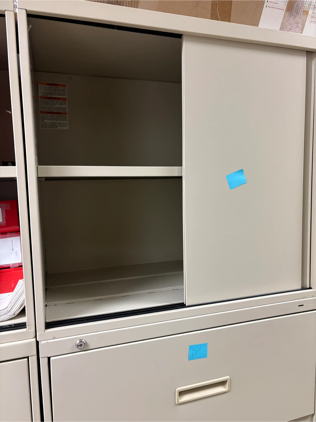 Filing Cabinets with Drawers and Sliding Doors - photo 2