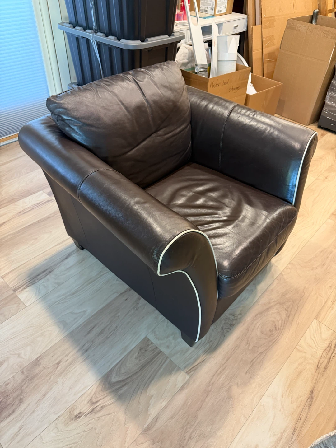 Italsofa Natuzzi Modern Brown Leather Club Chair - photo 2