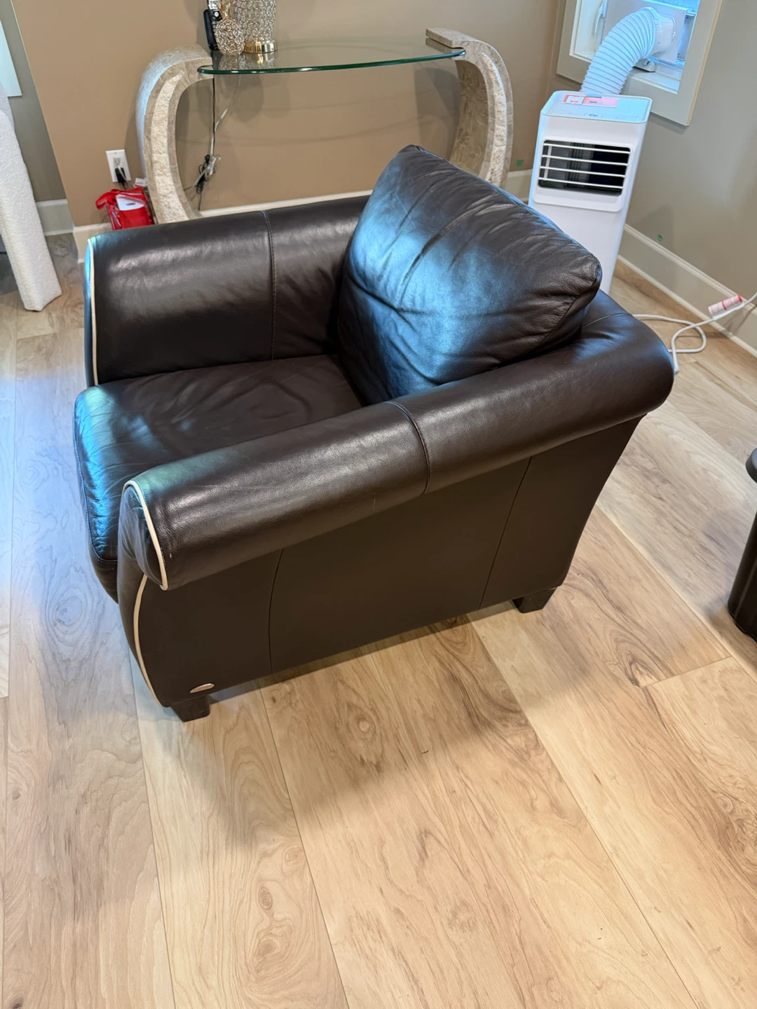Italsofa Natuzzi Modern Brown Leather Club Chair - photo 3