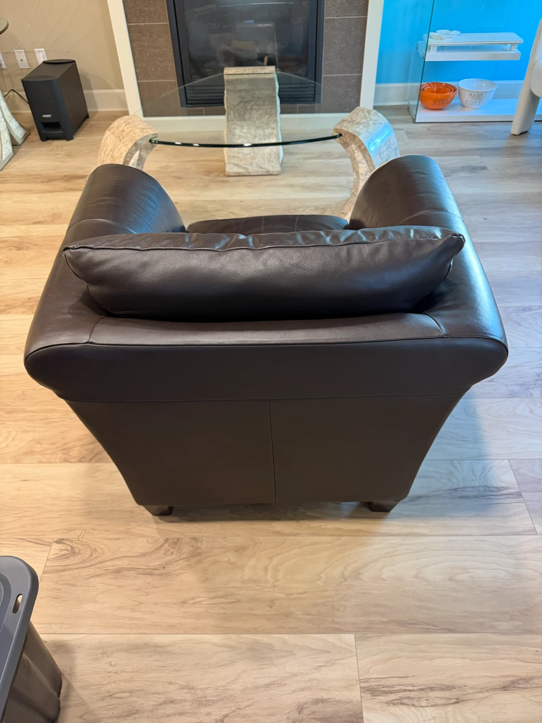Italsofa Natuzzi Modern Brown Leather Club Chair - photo 4