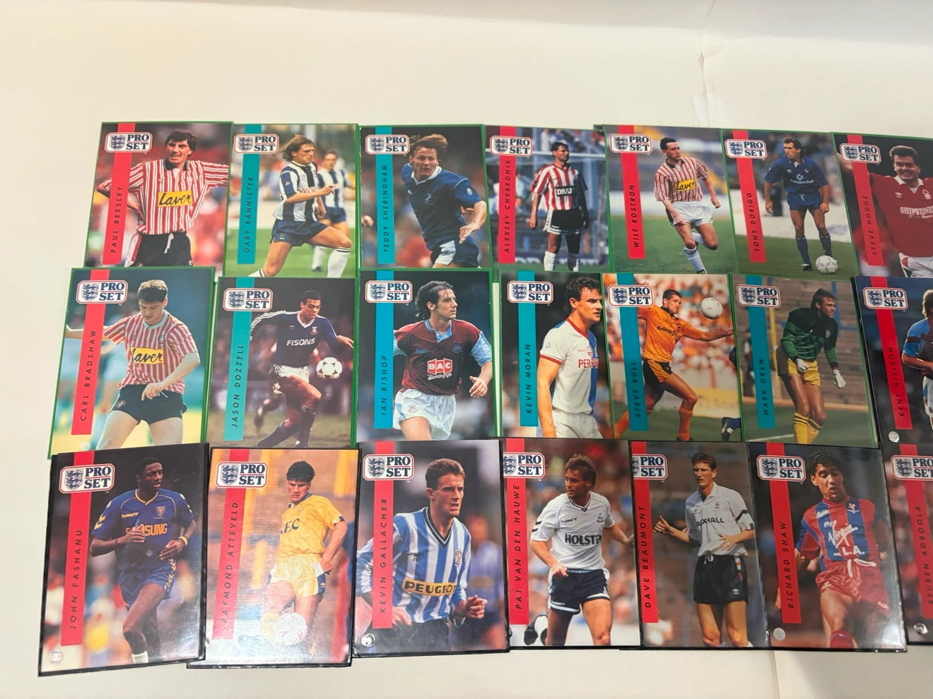 Pro Set soccer card lot - photo 3
