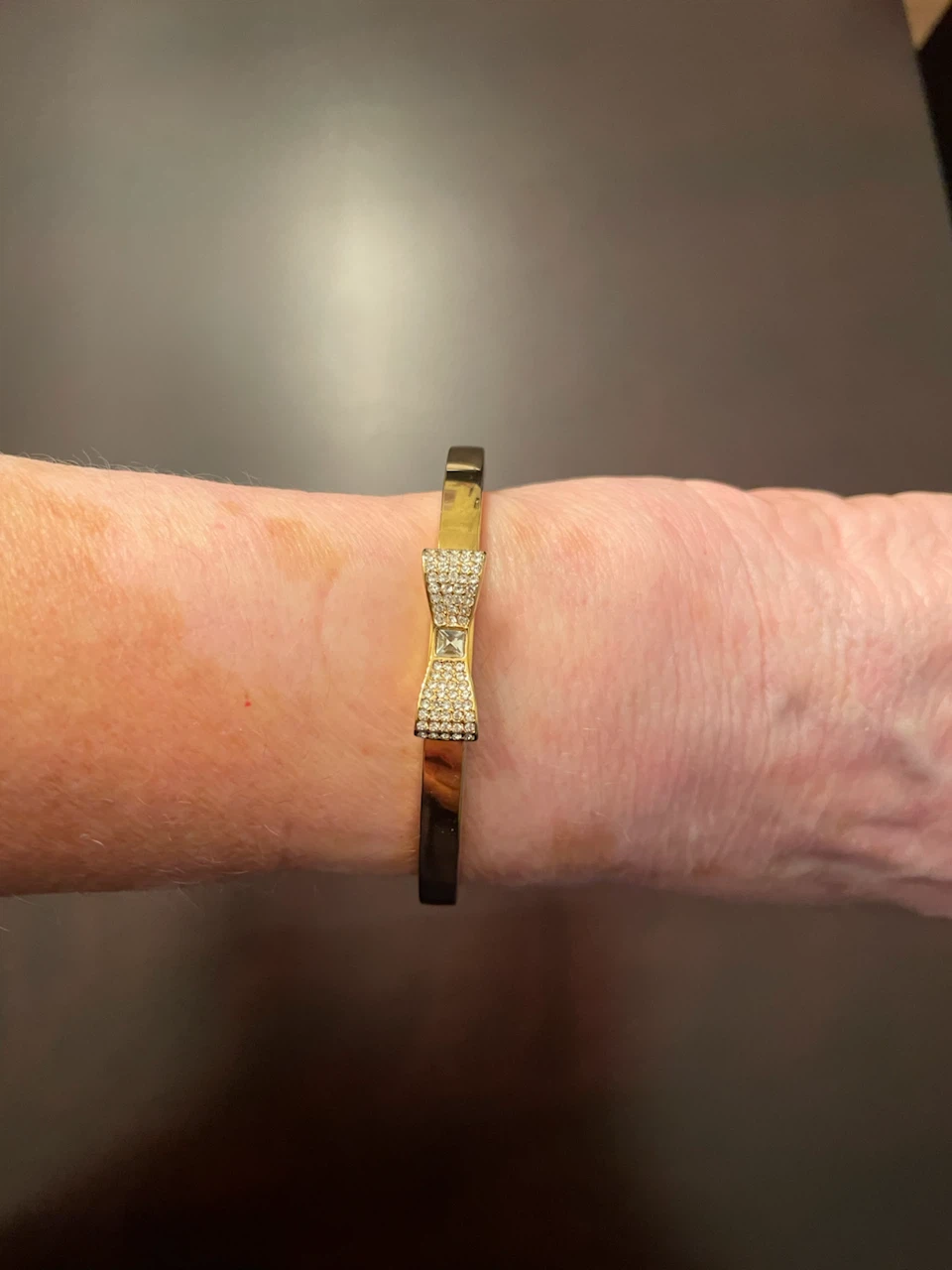 Kate Spade New York Gold Tone Bow Bangle Bracelet