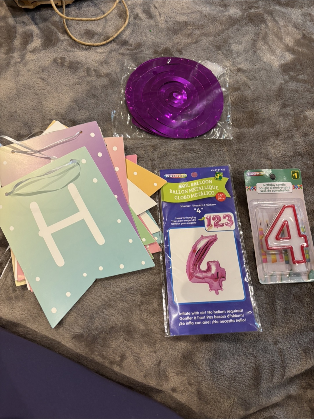 Unicorn Rainbow Birthday Banner & Balloon Kit