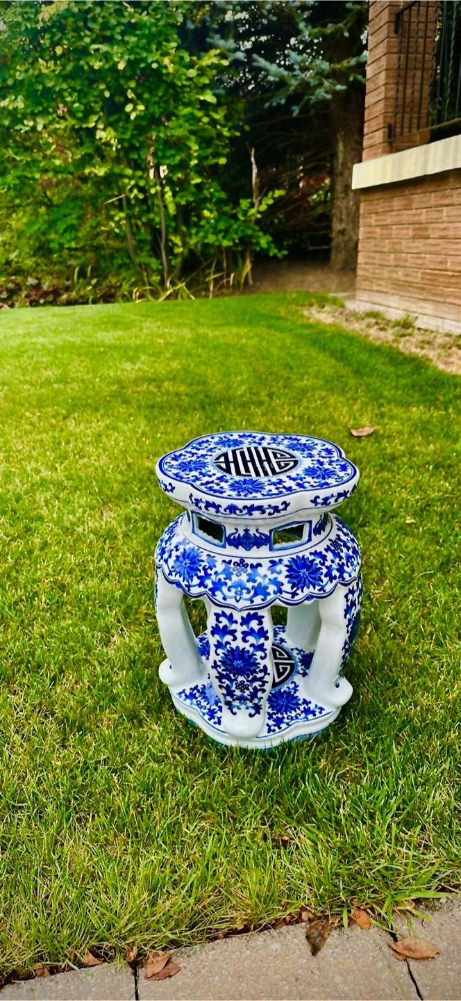 Bombay Ceramic Garden Stool