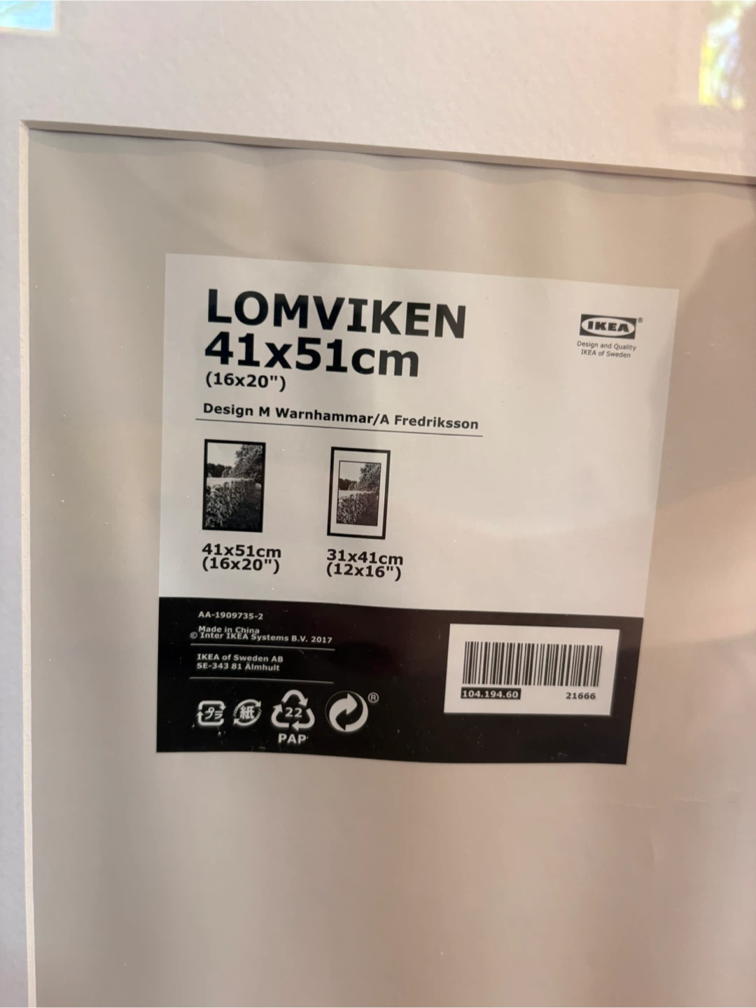 IKEA Lomviken Picture Frames (41x51cm) Qty:5 - photo 2