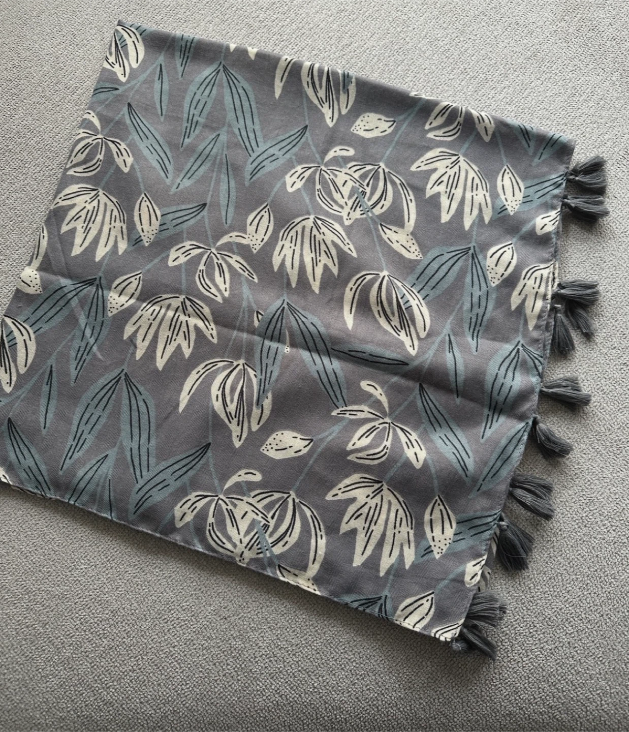 Grey Scarf - New - $5