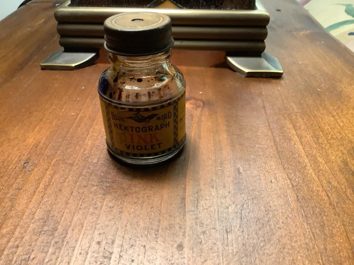 Vt Blue Bird Hektograph Violet Ink Bottle 🐞 - photo 2