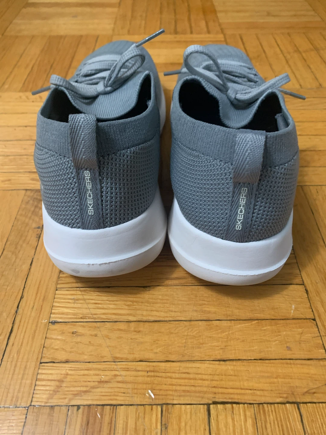 Skechers Stretch Fit Grey Knit Sneakers - photo 4