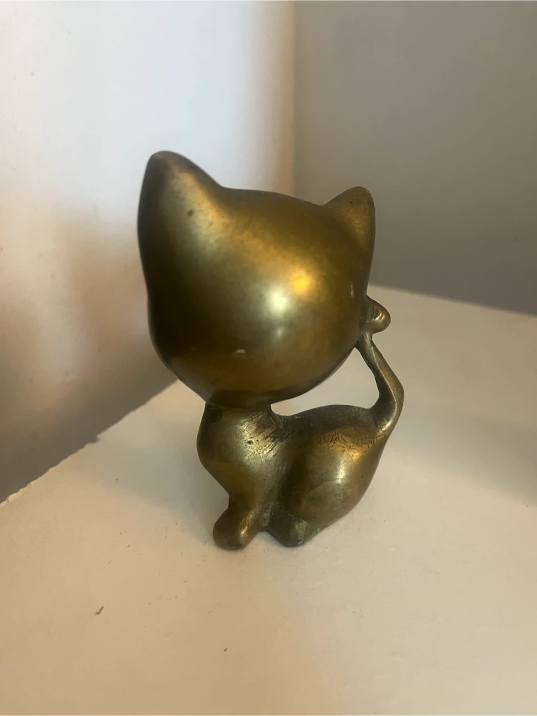 MCM Vintage Kitten Solid Brass Figurine - photo 2