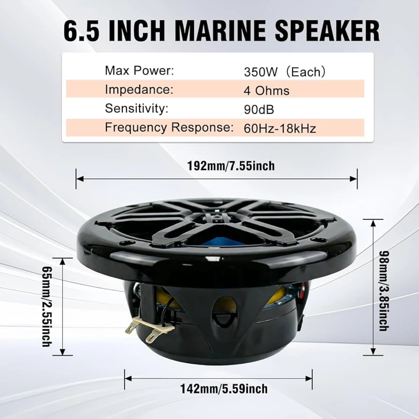 STUDIOFINIX 6.5 Inch 700W Marine Speakers - BNIB - photo 5