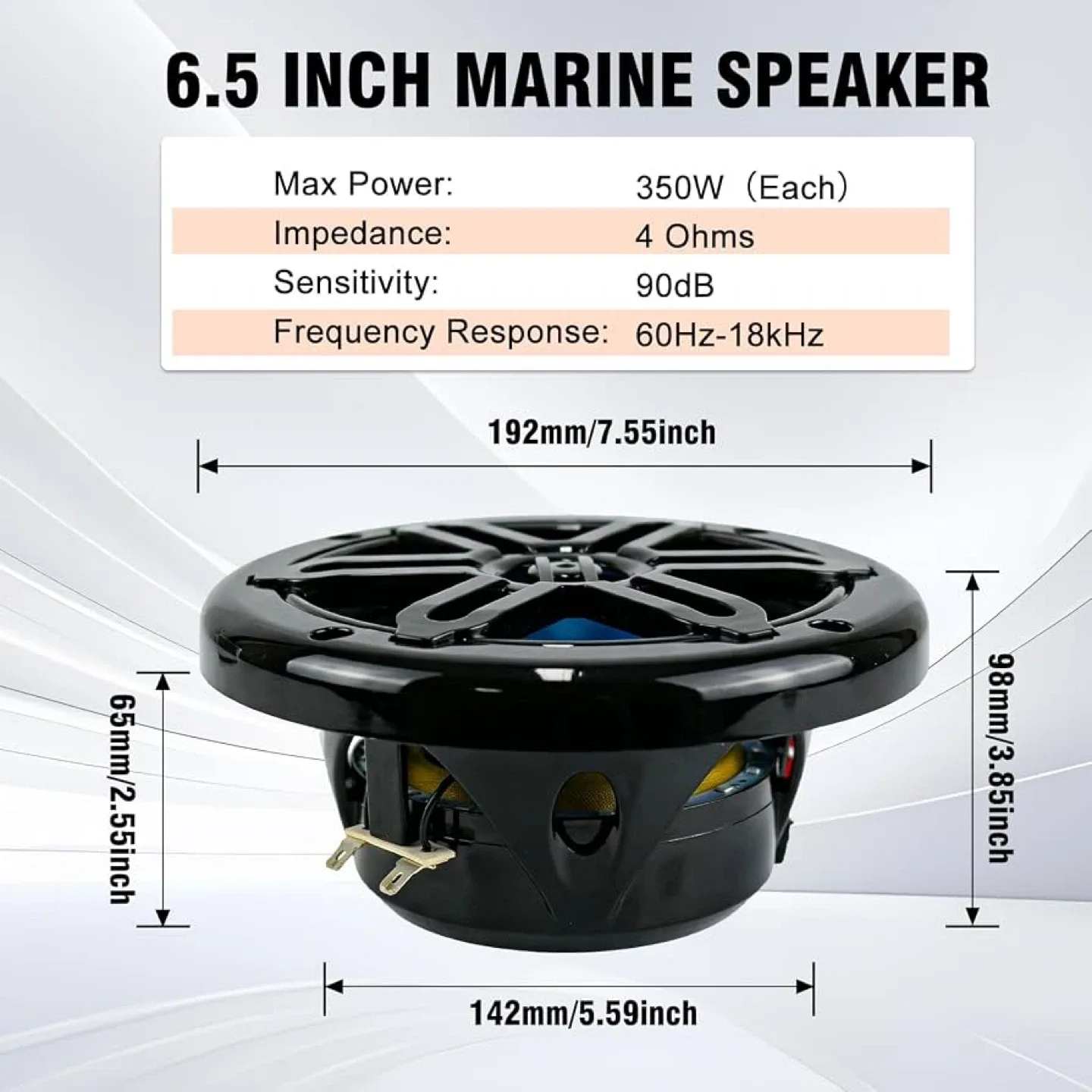 STUDIOFINIX 6.5 Inch 700W Marine Speakers - BNIB - photo 5