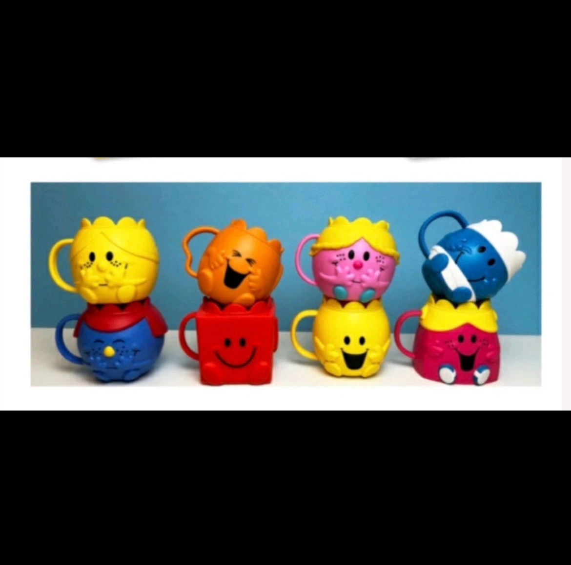 😁 Full Set of Mr. Men and Little Miss Happy Meal Cups