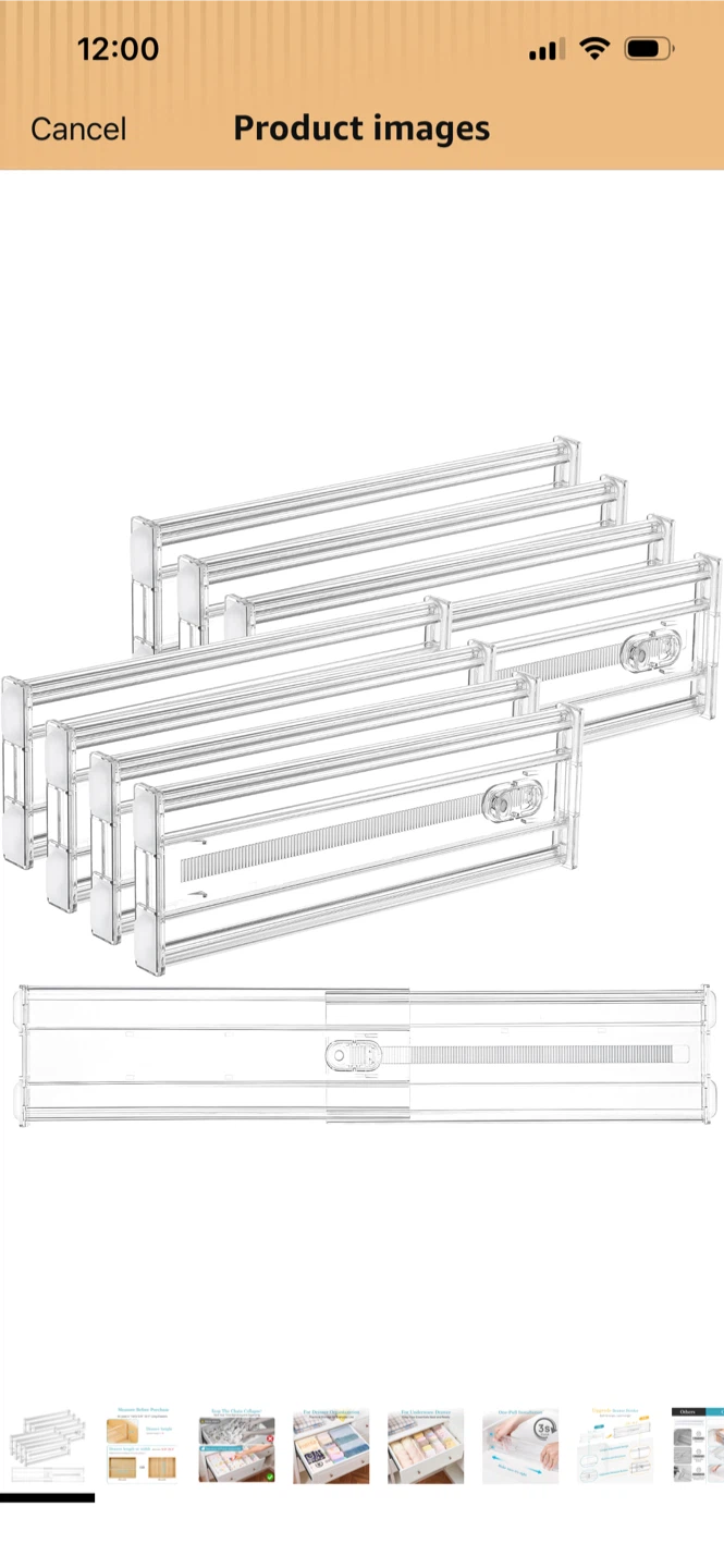 Vtopmart Drawer Dividers - 7 Pack - photo 2