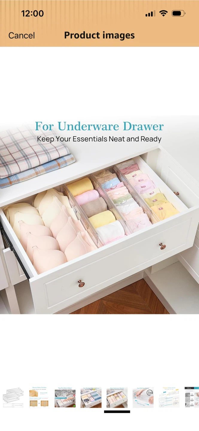 Vtopmart Drawer Dividers - 7 Pack - photo 4