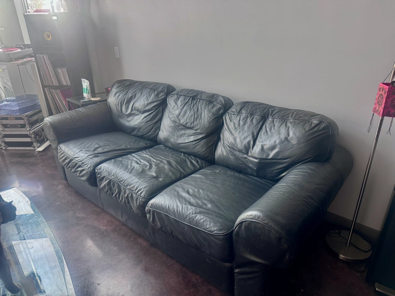 Leather couch