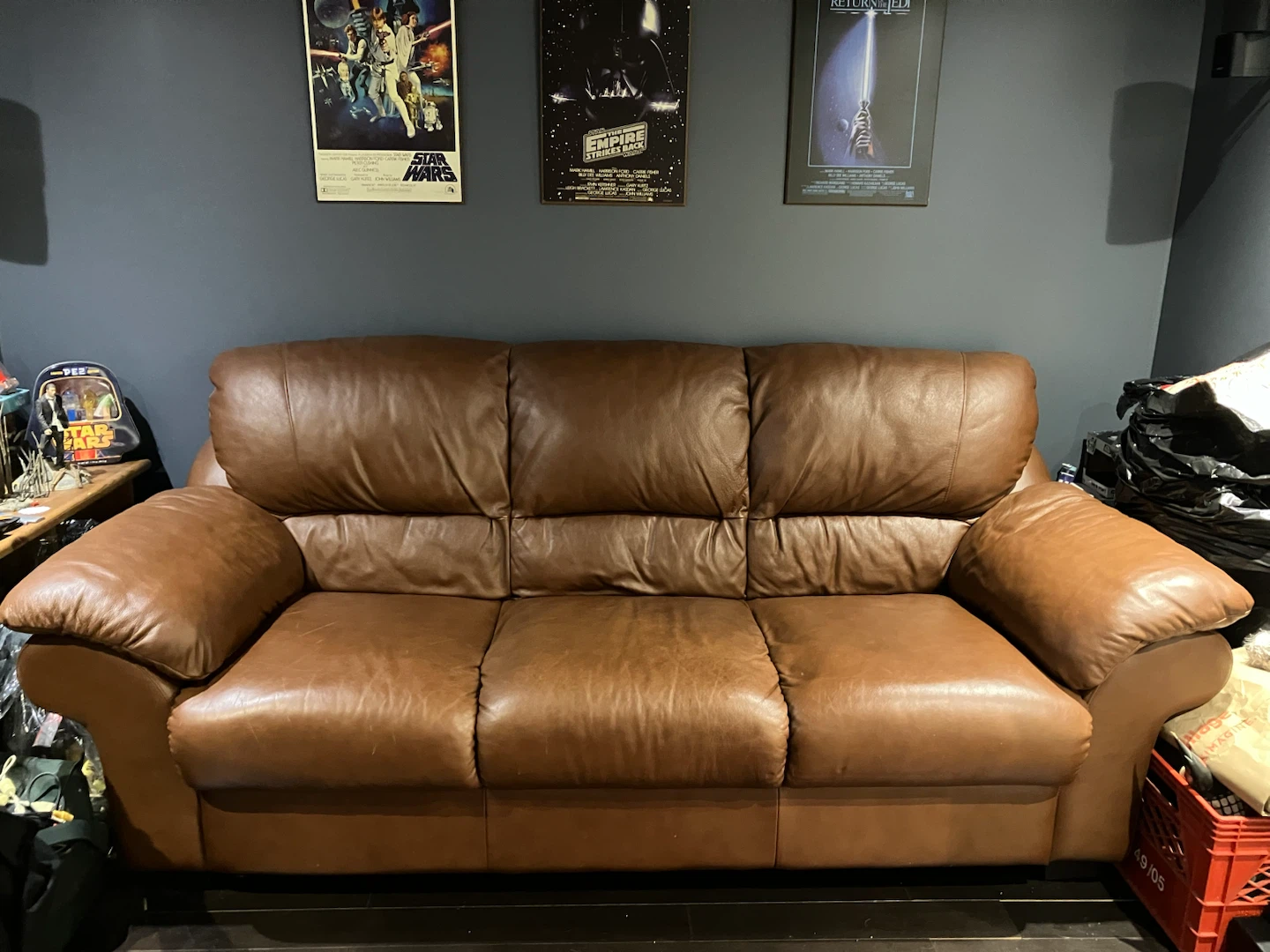 Brown Leather Sofa Couch