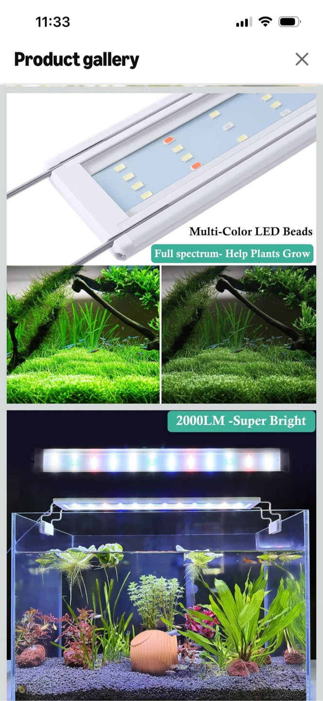 New-HITOP Full Spectrum LED Aquarium Light Small Size