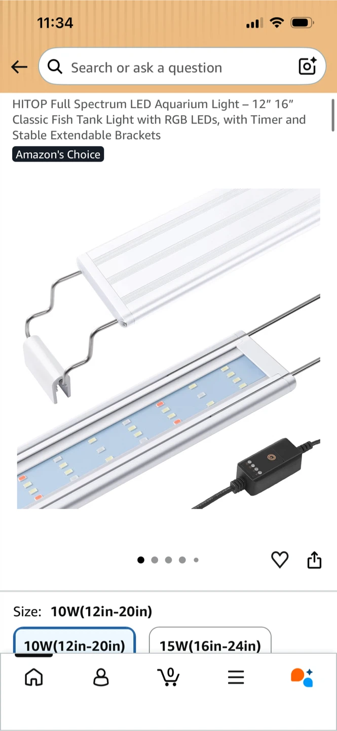 New-HITOP Full Spectrum LED Aquarium Light Small Size - photo 3