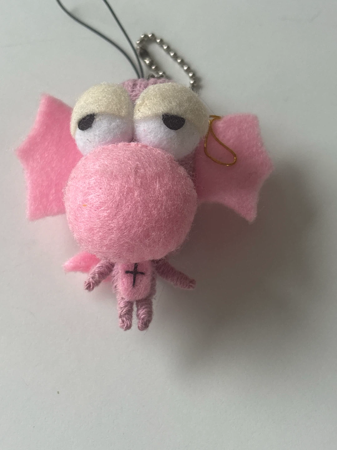 Handmade Pink Felt Creature Charm