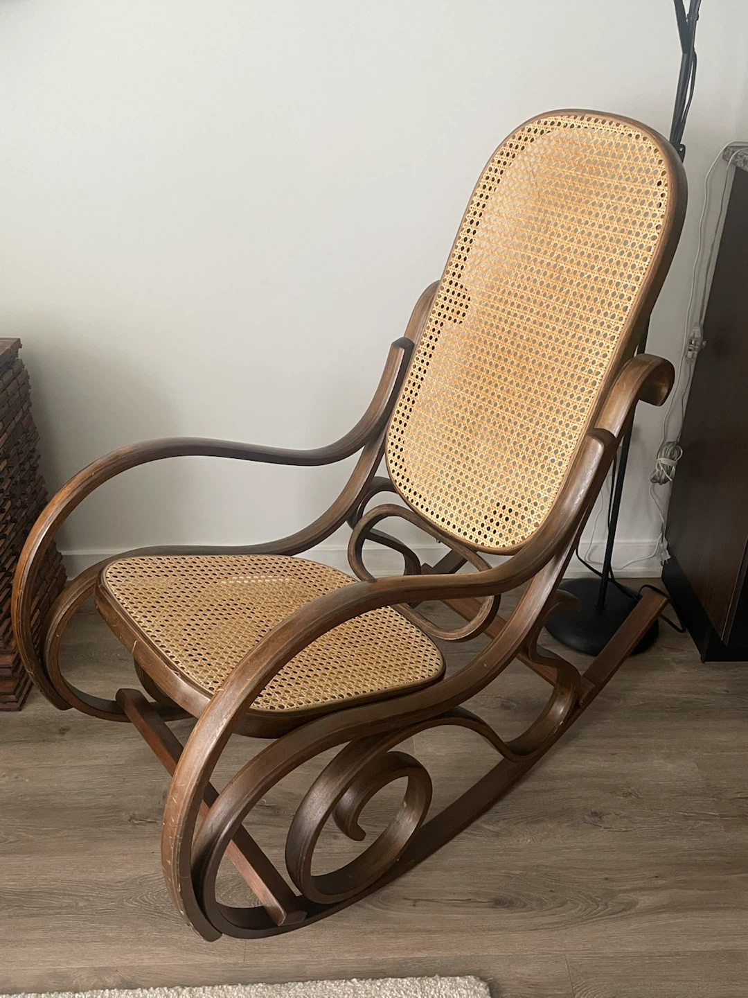 Vintage Cane Rocking Chair