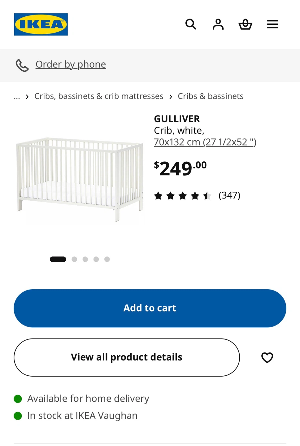Ikea Gulliver Crib