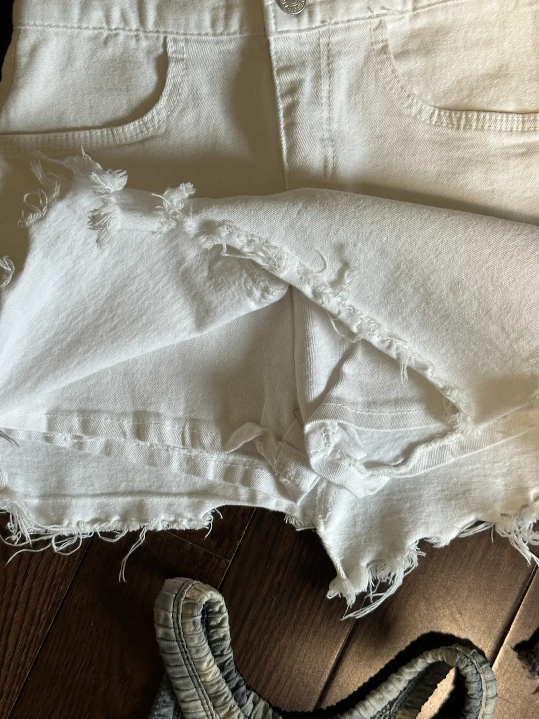 White Denim Skort from Korea - photo 2