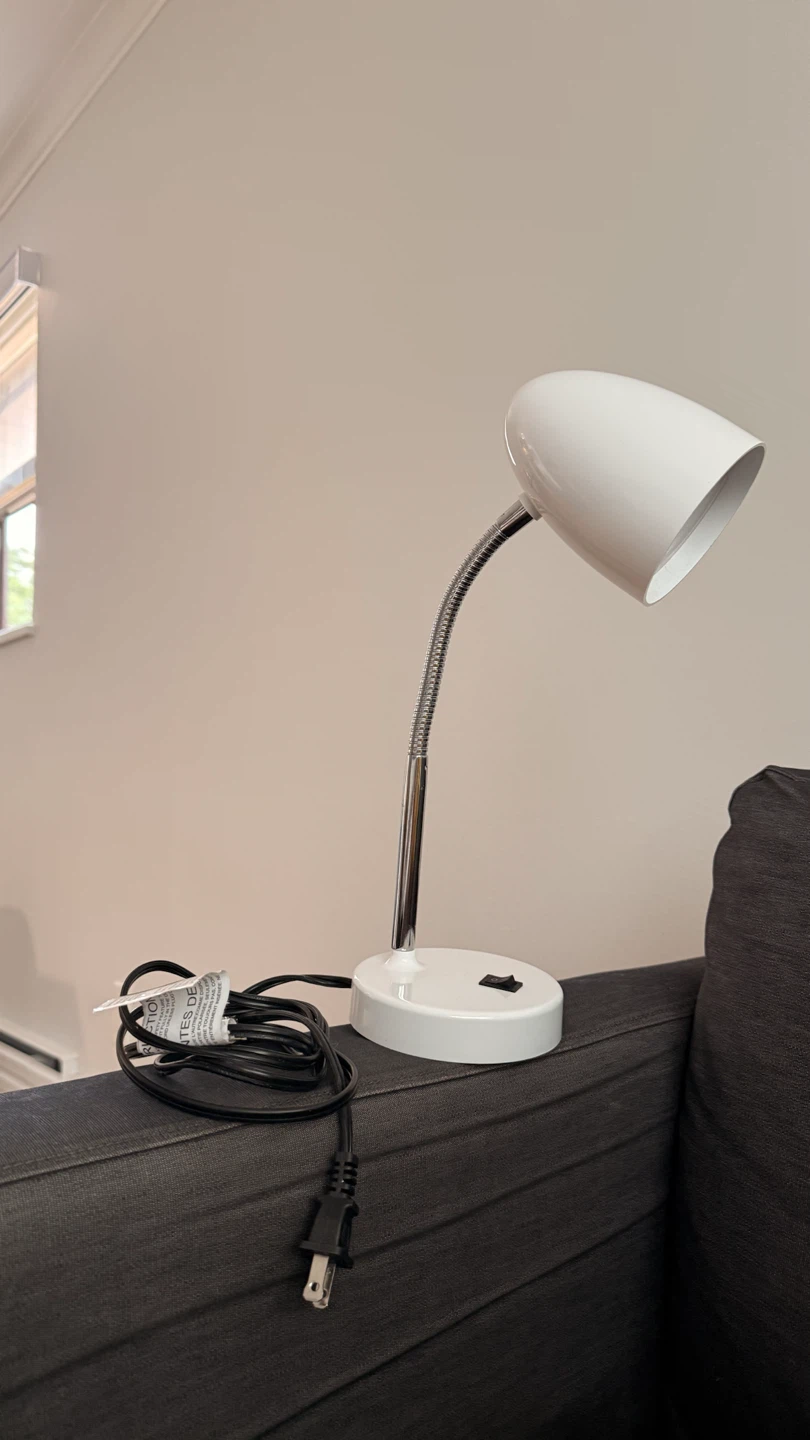 White Gooseneck Desk Lamp