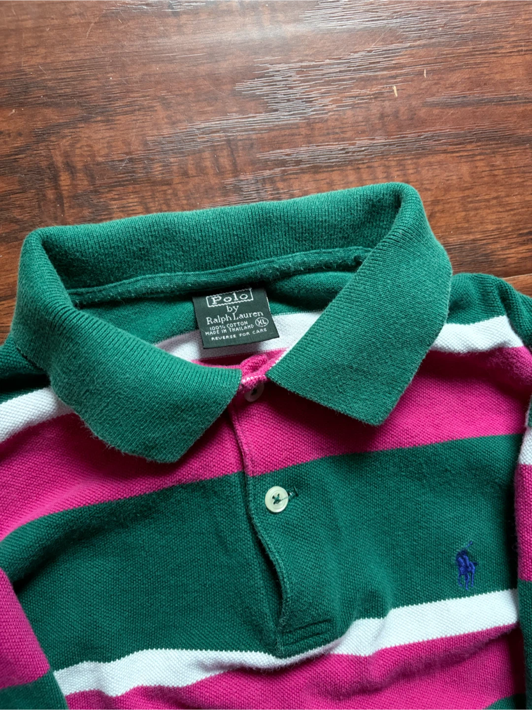 Vintage Polo by Ralph Lauren stripe shirt XL 90s - photo 4