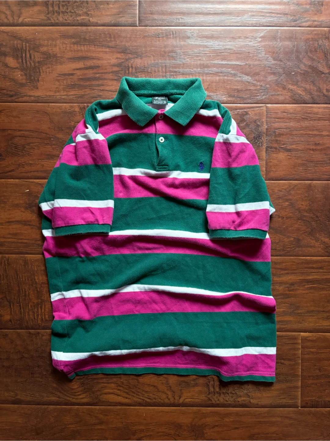 Vintage Polo by Ralph Lauren stripe shirt XL 90s - photo 5