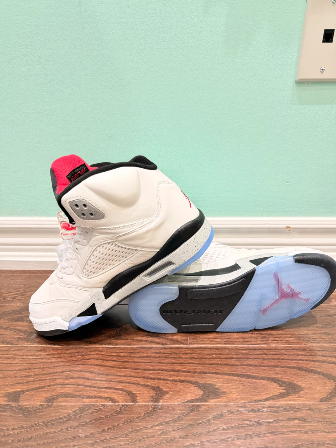 Air Jordan 5 Retro White Red