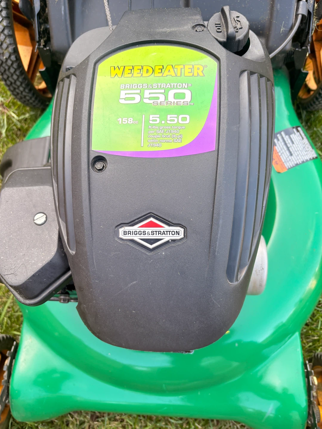 WeedEater 21" Briggs & Stratton Lawnmower(read description);$95 - photo 2