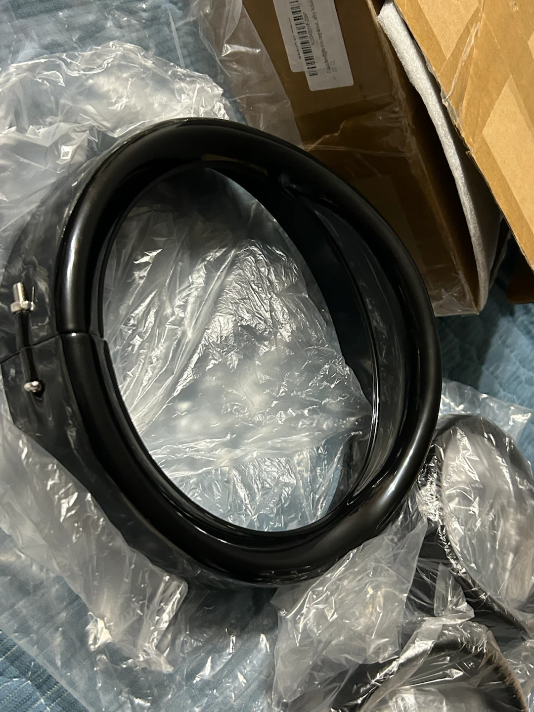 New-7 Inch Headlight Trim Ring Decorate Visor - photo 5