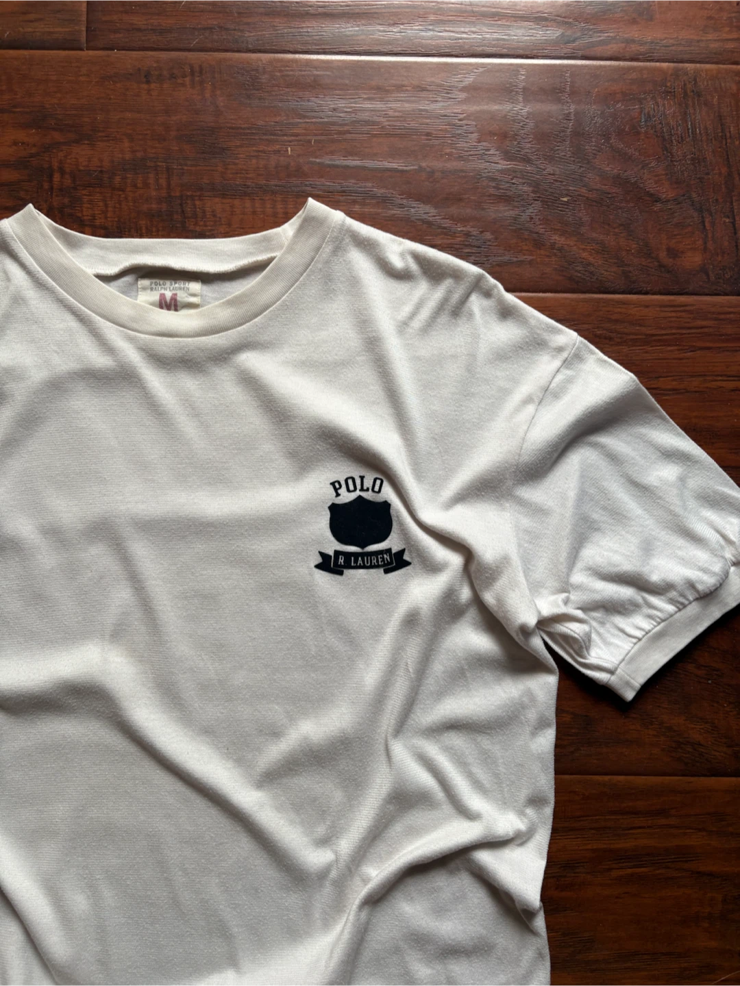 Vintage Polo Sport by Ralph Lauren crest tee M 90s - photo 4