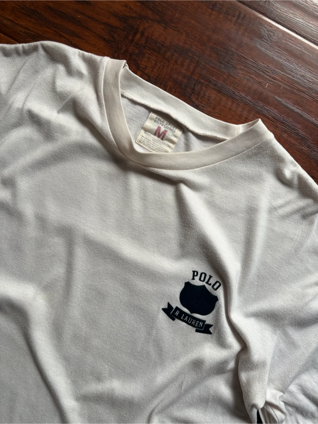 Vintage Polo Sport by Ralph Lauren crest tee M 90s - photo 5