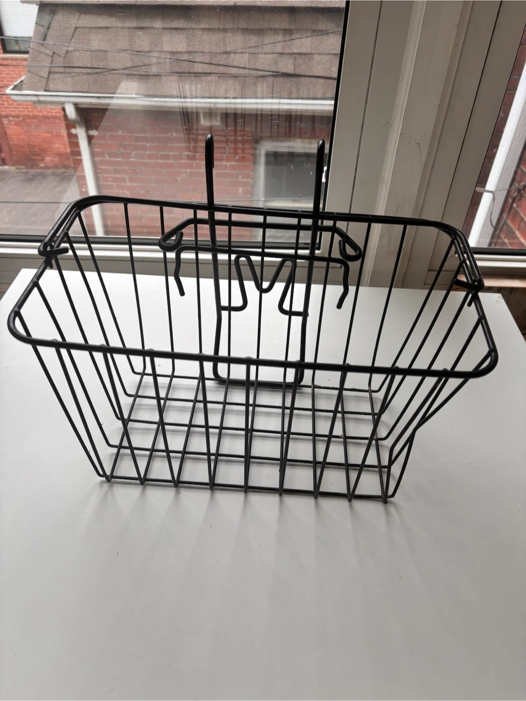 Wire Storage Basket with Hooks