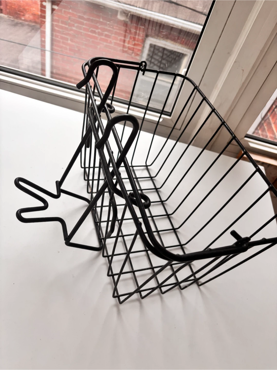 Wire Storage Basket with Hooks - photo 2