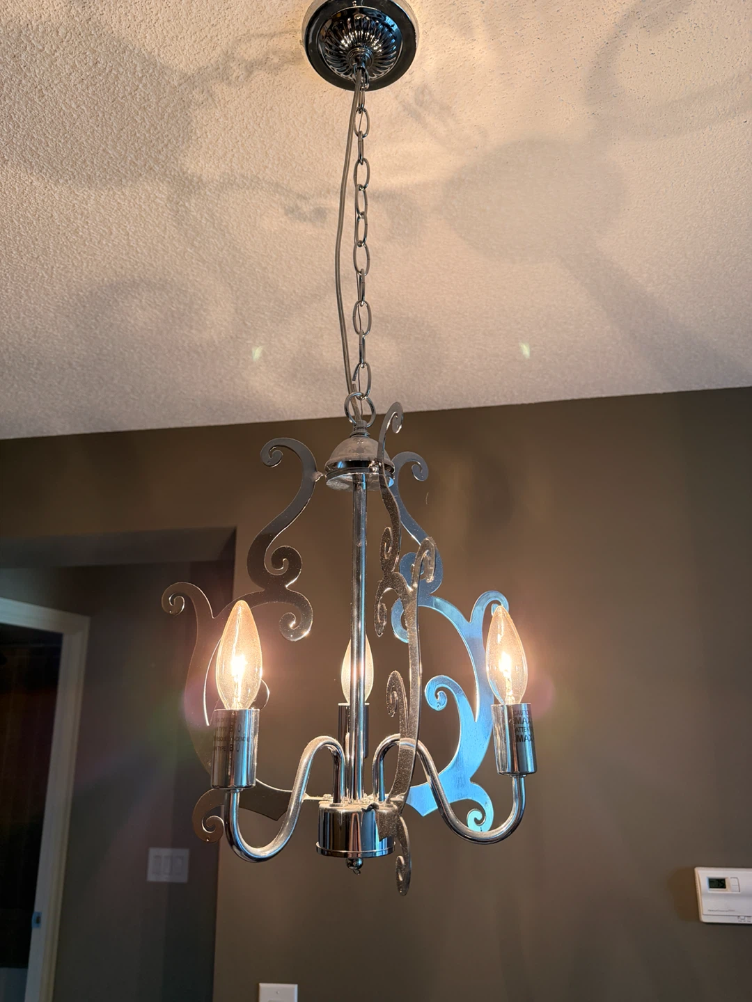 Chrome Chandelier - 4-Light Fixture - photo 2