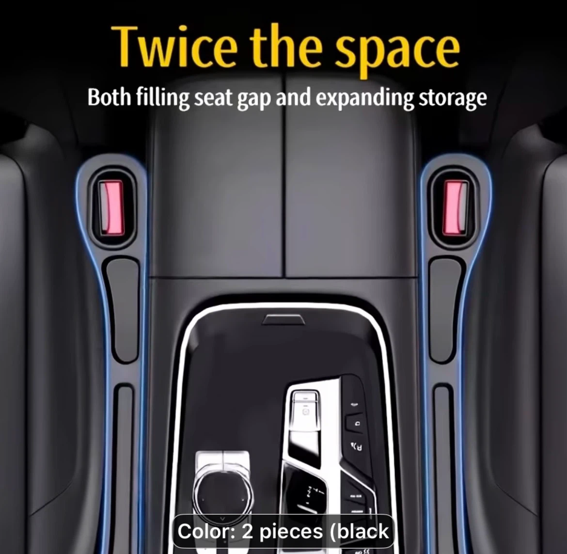 2pc Car Seat Gap Storage Organizer - photo 2