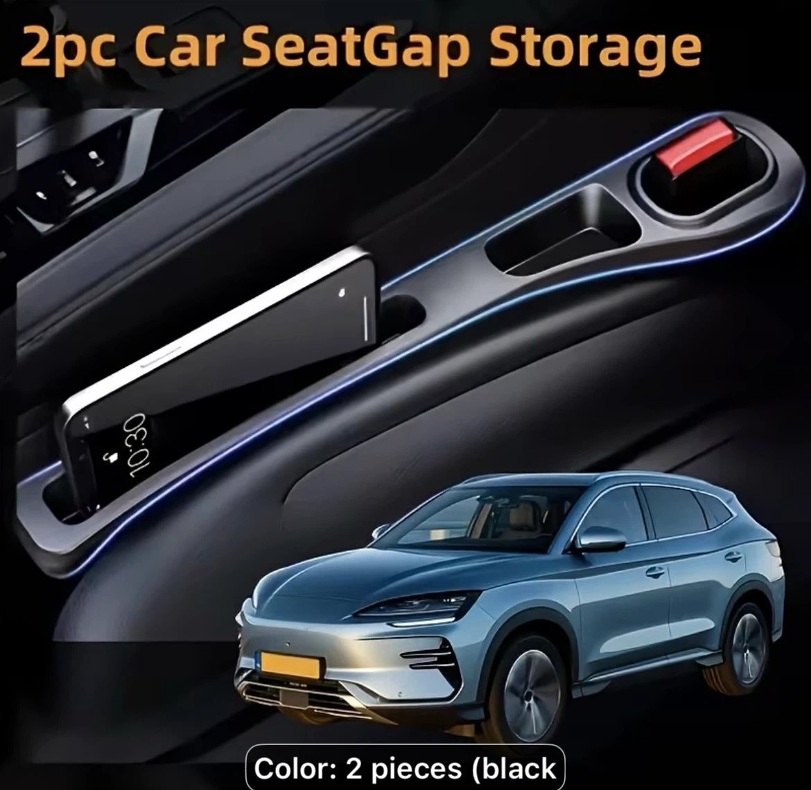 2pc Car Seat Gap Storage Organizer - photo 4