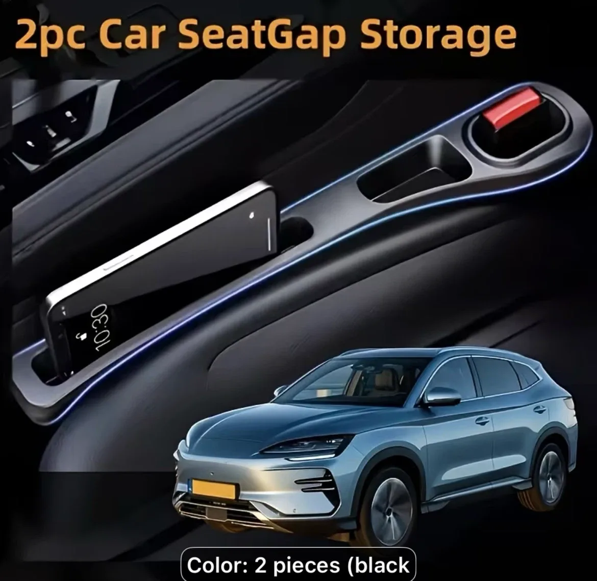 2pc Car Seat Gap Storage Organizer - photo 4